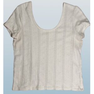 MADEWELL Scoop neck blouse off white